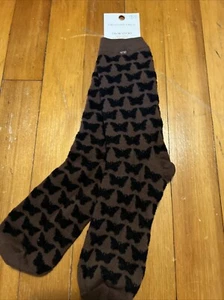 American Eagle Crew Socks BLACK BUTTERFLIES 🦋 on BROWN NWT - Picture 1 of 10