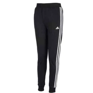 Adidas Youth Unisex Track Pants 3 Stripe YXL Black White School Everyday Sweats - Picture 1 of 7