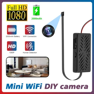 Mini telecamera IP HD 1080P WiFi fai da te sicurezza domestica rilevamento movimento micro videocamera - Immagine 1 di 4