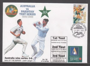 Australian Stamps.Alpha Cover. Australia vs Pakistan Test Series.1999/2000. - Bild 1 von 1