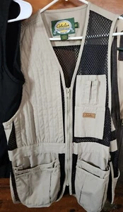 Cabela’s Vest men size M Bird Fish Outdoor Hunting Safari Game Bag Mesh khaki - Picture 1 of 3