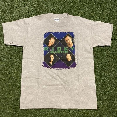 Camisa Ricky Martin Niño XL De Colección Años 90 00 Gira Musical Concierto Camiseta Y2K Foto 1 de 4