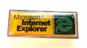 Vintage Microsoft Internet Explorer Lapel Pin 1995 NOS - Picture 1 of 3