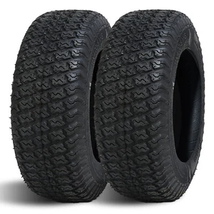 Set 2 Lawn Mower Tires 11x4.00-5 11x4x5 Garden Tractor Turf Tire Tubeless 11x4-5 - Picture 1 of 7