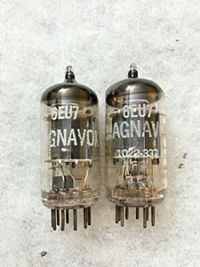 Mullard 6EU7 Manavox Label NOS O getter Matched Pair Excellent Sounding - Picture 1 of 14