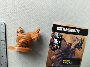 WATTLE GOBBLETS MINIATURE + ENG CARDS/ POST-APO/BORDERLANDS /M34 - Imagen 1 de 1