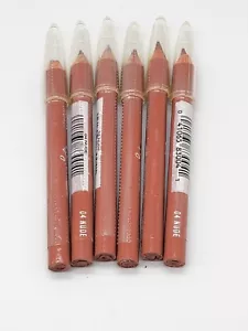 Lot Of 6 Jordana Mini 3-½” Kohl Kajal Lipliner Pencils - Shade “04 NUDE” - Picture 1 of 4