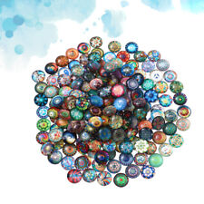 Round Glass Mosaic Tiles 50Pcs for Jewelry Making - Colorful Set