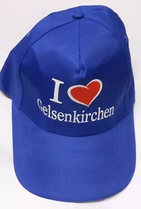 Gelsenkirchen Cap Basecap Schalke Fans Stadion I LOVE Unisex Klettverschluss NEU - Bild 1 von 1