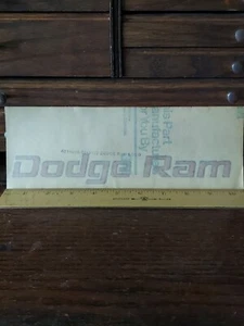 Vtg 1981-86 Dodge Ram P/U Truck Red & Black tailgate Decal #4214025 NOS - Bild 1 von 8