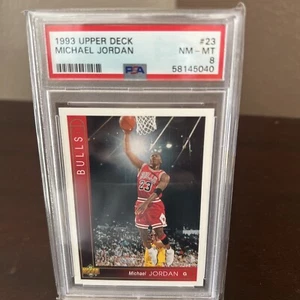 1993 Upper Deck #23 Michael Jordan PSA 8. Fresh Grade Chicago Bulls Card - Picture 1 of 3