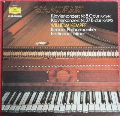 Mozart / Klavierkonzerte Nr. 8 C-Dur Nr. 27 B-Dur / Wilhelm Kempff LP Vinyl - Bild 1 von 2