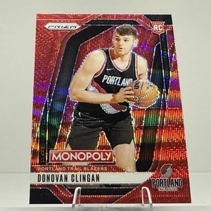 2024-25 Panini Prizm Monopoly Donovan Clignan #6 RC Red Wave Prizm - ROOKIE - Picture 1 of 2