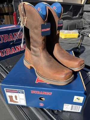 Bota Western Rebel™ by Durango® Marrón Pull-On Talla 11 D NUEVA Foto 1 de 4