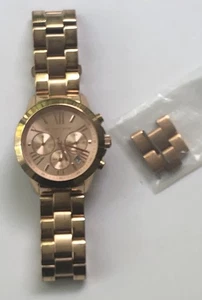 Michael Kors MK5503 Bradshaw Chronograph Rose Gold Stainless Steel Womens Watch - Picture 1 of 12