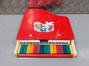 Vintage Collectible ORIGINAL LUCKY Baby Piano Wooden Toys - Picture 1 of 7