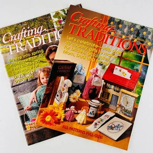 Crafting Traditions Magazine Vintage 2 Issue Lot 1990s - Picture 1 of 5
