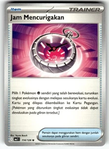 Pokemon Indonesian Mega Evolution Card 114/126 Suspicious Watch - Picture 1 of 4