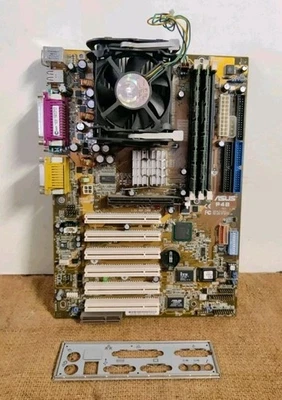 Scheda madre ASUS P4B - ATX motherboard socket 478 - Intel Pentium 4 CPU + RAM✅ - Immagine 1 di 3