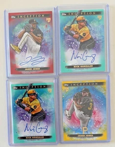 2024 Topps Inception Red Jared Jones Pittsburg Pirates RC Rookie AUTO /50 PLUS - Picture 1 of 4