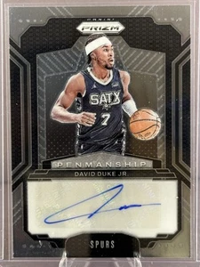 2024-25 Panini Prizm #PNM-DDJ David Duke Jr. Caligrafía Auto San Antonio Spurs - Imagen 1 de 2