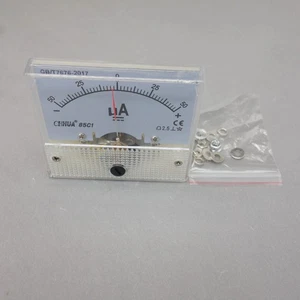 DC Minus Zero Plus -50uA-+50uA Analog 85C1 Analogue Ammeter AMP Panel meter - Picture 1 of 7