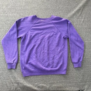 Vintage Hanes Sport lila Raglanärmel Sweatshirt Damen Große 80er 90er - Bild 1 von 8