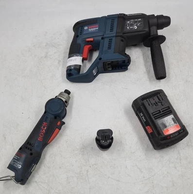 Lot of 4 Various Bosch Power Tools, GBH 18V-21, GWI 10,8 V-LI - Used, Working - Image 1 of 4