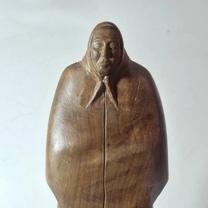 Rafael Alberti (1902-1999) España, Escultura Mujer Talla Madera Original Firmada - Imagen 1 de 17