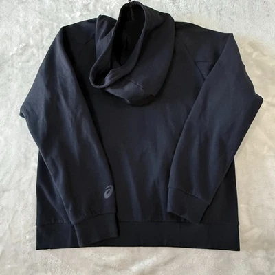 Sudadera con Capucha Asics Cremallera Completa Negra Para Hombre Talla L Rendimiento Atlético Ligera Foto 1 de 4
