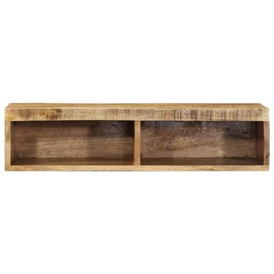 TV Wandschrank Schrank Fehrnsehschrank 80x30x19 cm Raues Mangoholz Massivholz - Bild 1 von 4