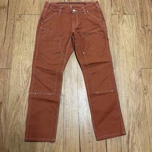 Schwalbenschwanz Workwear Hose Damen 10x30 Paparika Orange Anna Taskpant Doppelknie - Bild 1 von 9