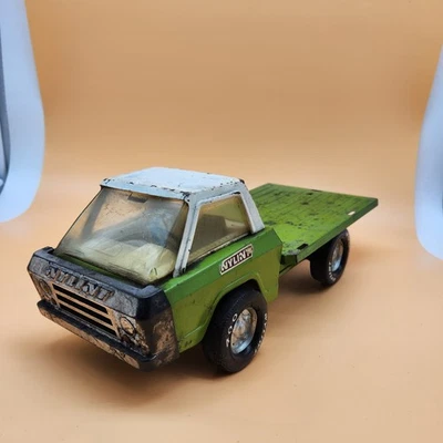 Camión de plataforma plana de nylint de colección de acero prensado de EE. UU. años 70 Rockford juguete coleccionable Foto 1 de 4