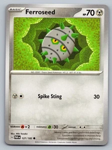 Pokemon TCG SV04: Paradox Rift Ferroseed 127/182 - Picture 1 of 2