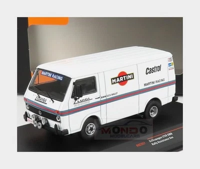 1:43 IXO Volkswagen Lt28 Van Swb Team Martini Rally Assistance 1975 White RAC357 - Immagine 1 di 2