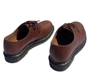 Dr. Martens Men’s US 11 1461 Leather Oxford Shoes Brown Carrara New w/o Box - Picture 1 of 10