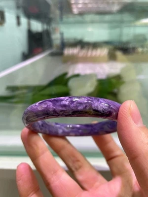 60.7mm Natural Purple Charoite Gemstone Bangle AAAA - Image 1 of 4