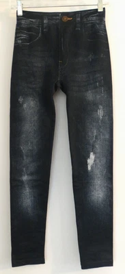 Juniors Denim Look Leggings - size M / L - Image 1 of 4