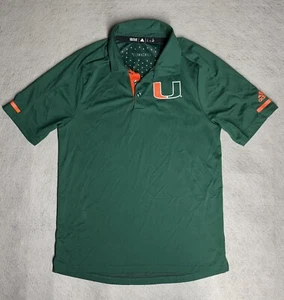 Adidas Miami Hurricanes grün/orange Polo Größe S - Bild 1 von 5