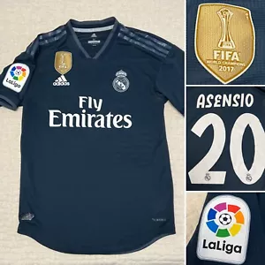 Real Madrid 2018/19 Asensio #20 Adidas Away Jersey Mens M Fifa Champions Badge - Picture 1 of 14