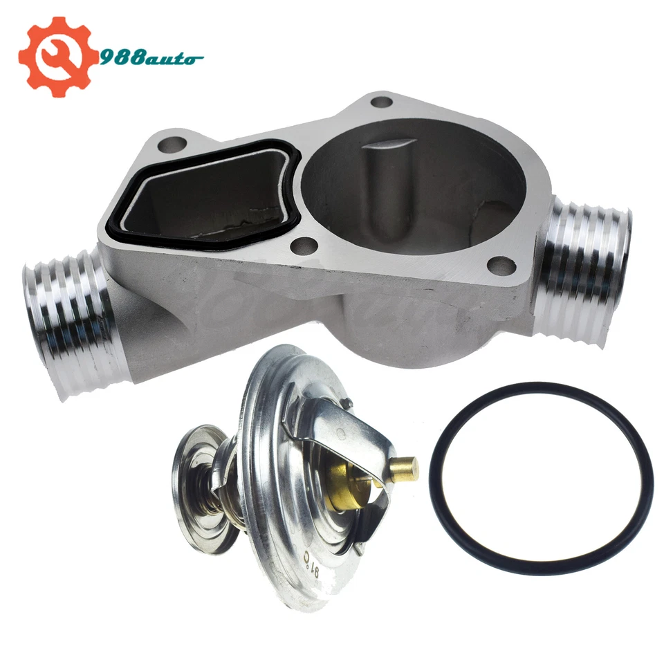Thermostat & Upgraded Housing Kit 2PCS for 1991-1999 BMW 325i 525i M3 328i 323is - Image 1 of 4
