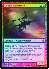 Goblin Wardriver FOIL Mirrodin Besieged PLD Red Uncommon MAGIC CARD ABUGames