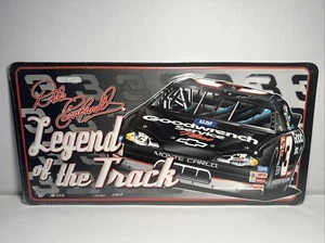 VTG NASCAR Dale Earnhardt Sr #3 Legend Of The Track Metal License Plate NEW - Picture 1 of 4