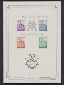 SBZ, Block 5 SX mit Schutzhülle, ungebraucht - Bild 1 von 2