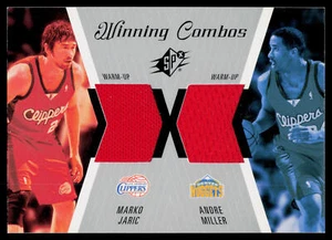 2003-04 SPx #WC2 Marko Jaric / Andre Miller Winning Materials Combos - Picture 1 of 2
