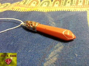 Roter Jaspis Anhänger echter Edelstein * Zen Yoga Glück Schutz Gesundheit Kraft - Bild 1 von 4