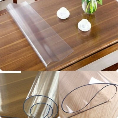 Transparent PVC tablecloth, table film 1.5 mm, clear table protector - Image 1 of 4