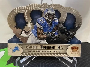 2012 Crown Royale Calvin Johnson Jr Die Cut #69 Detroit Lions HOF - Picture 1 of 2