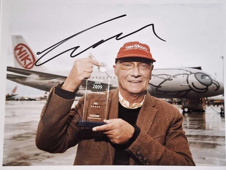 Niki Lauda - Original Inperson Autogramm auf Foto - signed picture - Bild 1 von 1
