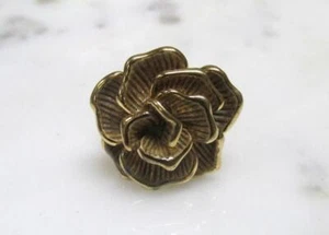 Ross Simons Gold Plated Sterling Silver Rose Design Ring ~ 10.5g ~ 14-C836 - Picture 1 of 6